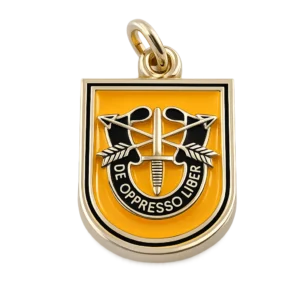 1ST GROUP SPECIAL FORCES FLASH (Comes with yellow enamel and black antique)