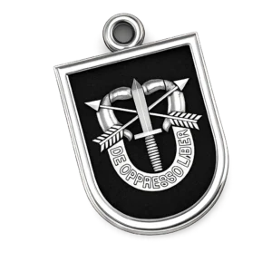 5TH SPECIAL FORCES GROUP FLASH (1986-2016) Comes with Black antique