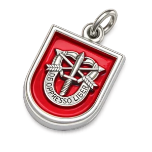 7TH SPECIAL FORCES GROUP FLASH (Comes with red enamel)